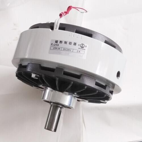 Good Quality Single Shaft 25N.M GUANGTAI Magnetic Powder Brake FZ25S for printing machine , bag making machine