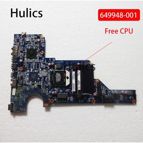 Hulics Original Laptop Motherboard For HP Pavilion G4-1000 G6-1000 G7-1000 G6 G4 G7 649948-001 DA0R23MB6D1 DA0R23MB6D0 mainboard