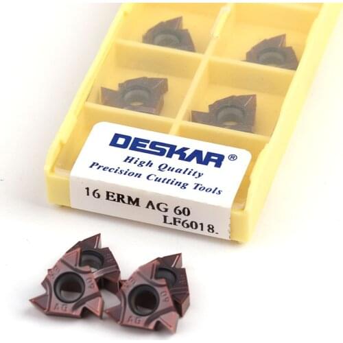 DESKAR 16ERM 16IRM 11W 14W AG55 AG60 LF6018 Indexable internal thread carbide insert lathe tool for stainless steel processing