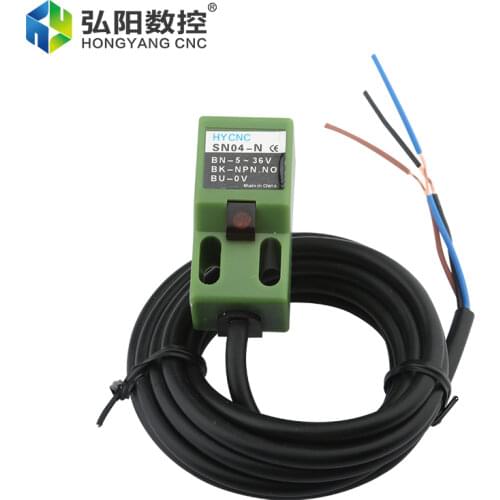 SN04-N SN04N 4mm Cube Housing Induction Screen Metal Iron Proximity Sensor LED NPN NO3 Wire Touch Switch 6-36VDC