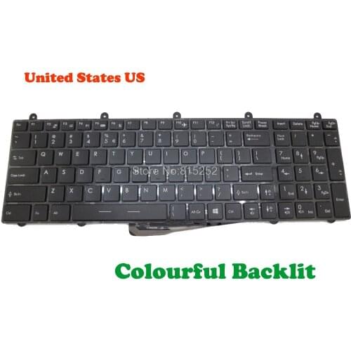 Laptop RGB Colourful Backlit Keyboard For MSI GT60 GE60 2PC 2PE 2PF 2PG 2QD 2QE MS-16GF GP60 0NG GT70 2OC 2OD 2OKWS US English