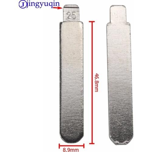 Jingyuqin #25 1ps Remote Blank Key Uncut Blade For Honda Accord Fit Sidi Civic Odyssey For BYD F6