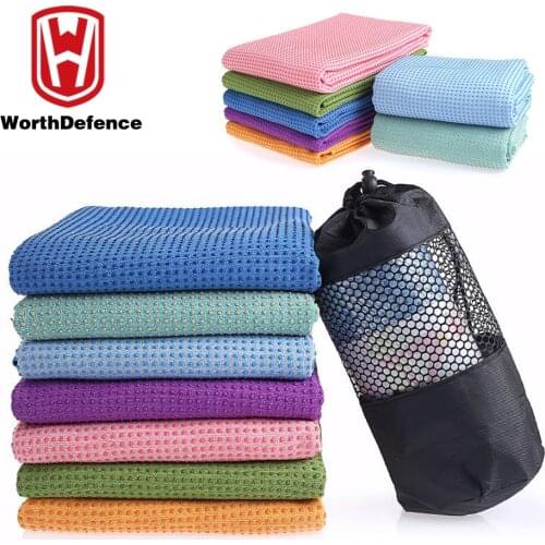 Worthdefence Fitness Gym Yoga Mat Towel Anti Skid Blanket Sports Non Slip for Soft Thicken Exercise Equipment health and beauty