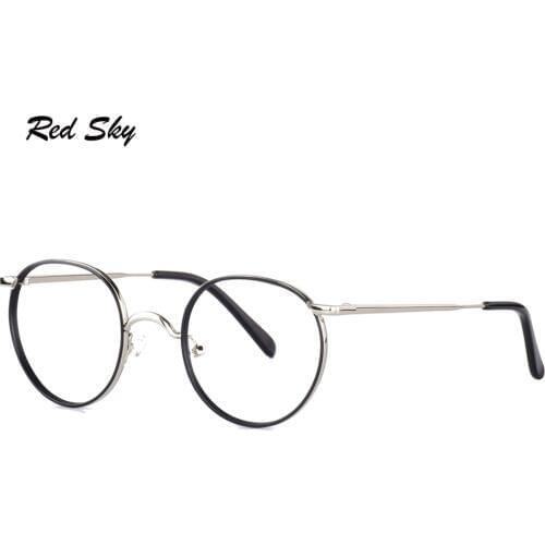 Retro Round Metal Optical Glasses Frame Men Women Unisex Tortoise Spetacles Myopia Presbyopia Prescription Glasses Frame