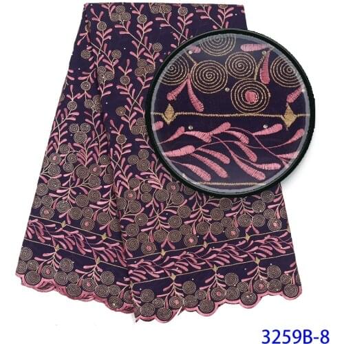 2020 Best Selling Swiss voile lace African Lace Fabric Cotton 2020 High Quality Rhinestones Nigerian Lace Fabric XZ1893B-1