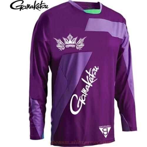 New Gamakatsu CoolMax Fishing Clothing Long Sleeve Sunscreen Anti-uv Breathable Coat DAIWA Summer Fishing Shirt Size XS-5XL