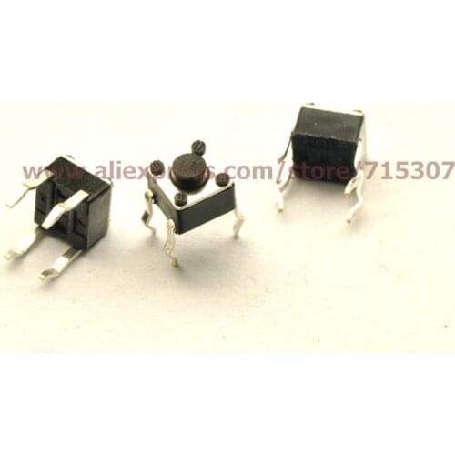 PHISCALE 20pcs 4.5*4.5*3.8/4.5x4.5x3.8MM touch button switch vertical 4pin