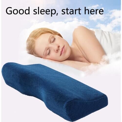 Neck pillow Butterfly Shaped Memory Foam Bedding Pillow with 6 Magnet for Cervical Health Care Slow Rebound Pillows 50*30CM