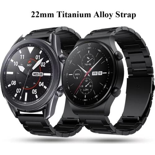 22mm Straps For Xiaomi Huami Amazfit GTR 2 2e 47mm Band Smartwatch Titanium Watchbands Huawei GT2 Pro Metal Bracelet Wristbands
