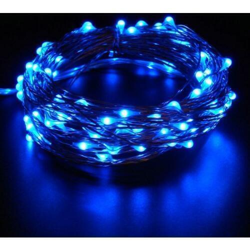 10pcs 5M 50LED battery operate Fairy led String light silver wire micro vane lamp remote controlled Christmas Wedding party Bar