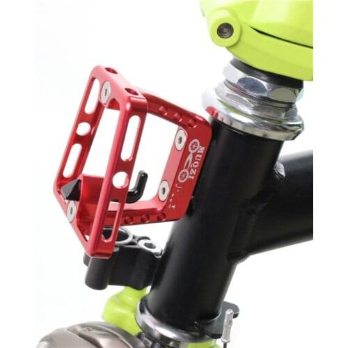 Folding Bike Front Carrier Adapter Bag Cargo Rack Bracket Aluminum Alloy Mount Base For Brompton Bicycle Accessories