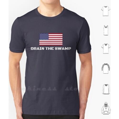 Drain The Swamp Donald Trump President 2016 T Shirt 100% Cotton DIY S-6xl Drain The Swamp Take Back Donald Trump