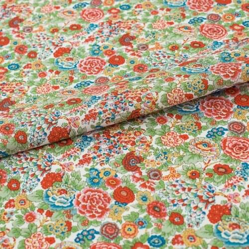 Bright Red Rose Cotton Fabric For Dress Платье Tissus Au MÈTre Telas Por Metro Sewing Ткань Для Шитья Vestidos Coton Africain