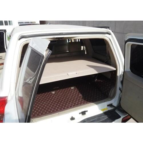 Rear Cargo Cover For Nissan Patrol Y61 1998-2009 Partition Curtain Screen Shade Trunk Security Shield Auto Accessories Black