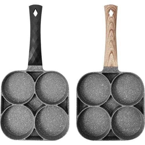 Fried Egg Pan Non-stick Four-hole Omelette Pancake Pot Cooking Tool Four Specifications Options Kitchen Baking Accessories