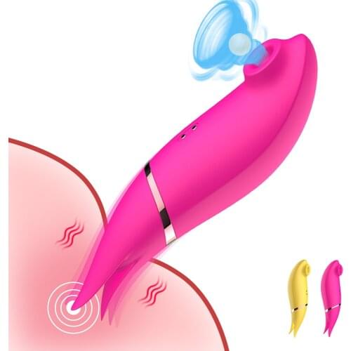 Female Rechargeable Clit Sucking Thrusting G-spot Vibrator Dildo Sex-toys For Women Waterproof Dual Motor Vibrator Massager