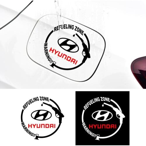 1Pcs Car Sticker Auto Fuel Tank Cap Decor Sticker Reflective Waterproof Tank for Hyundai Santa Fe Sonata Creta Auto Accessories