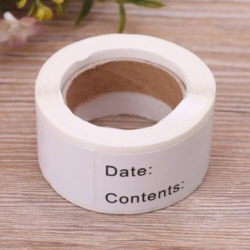 125pcs/roll Home kitchen Food Storage Labels Refrigerator Freezer Adhesive Sticker DIY 62KC