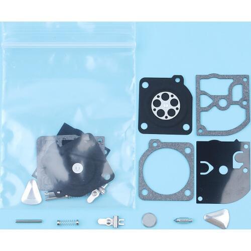 2Pcs/lot Carb Carburetor Repair Rebuild Kit For Partner 400 410 450 460 490 510 Jonsered 2041 2045 2050 & RS44 ZAMA RB-45 Saws