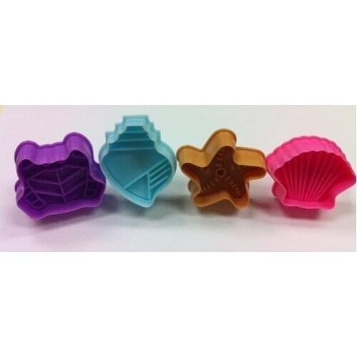 4pcs of Sea Animals Set plunger Cutter cake decorating fondant embossing tool