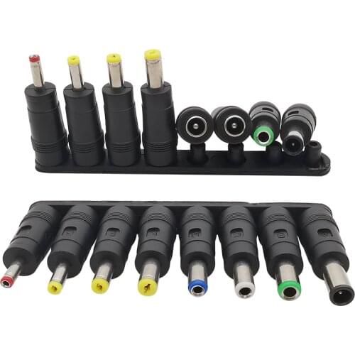 8 in 1 DC Connector Adapter 5.5 x2.1mm jack to plug DC Multi connectors terminals Set Power Converter For CCTV LED Light audio