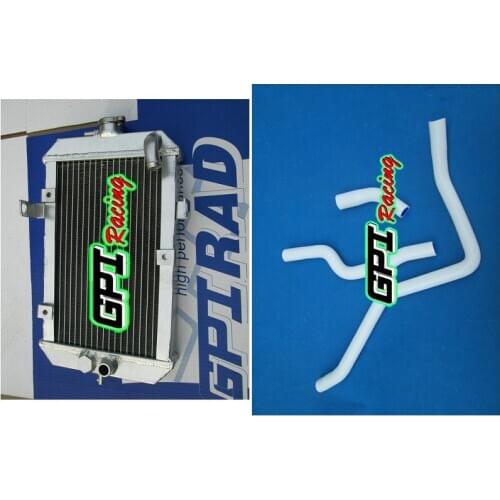 ATV aluminum radiator + WHITE hose FOR Yamaha 660R/Raptor 660 YFM660R 2002-2005 2003 2004