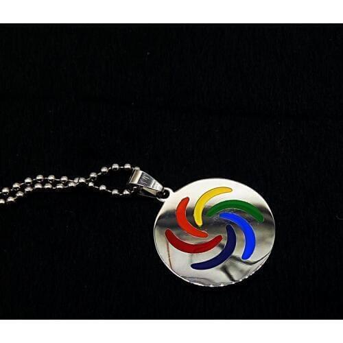 Stainless steel color dog tag high quality round stainless steel dog tags