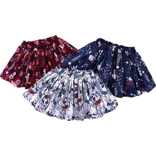 2-5y Children Clothing Summer Floral Pettiskirt Children Girls Cute Printed Flower Skirt Kids Fashion Clothes Casual Skirt New