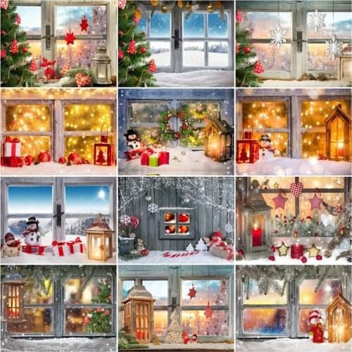 DIY Pictures By Number Christmas Scenery Drawing on Canvas Painting By Numbers Hand Painted Picture Winter Home Decor