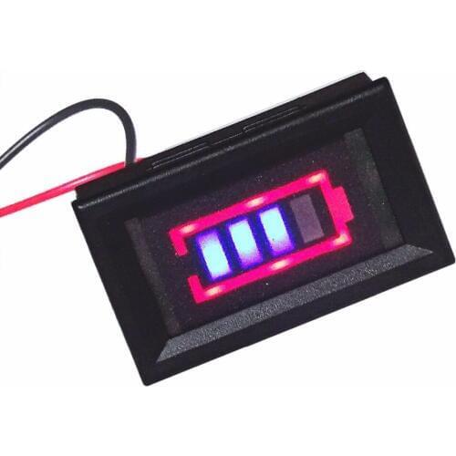 1S-4S Series Two-wire with Shell Lithium Battery Capacity Blue Indicator Module Electric Vehicle Battery Tester Li-po Li-ion