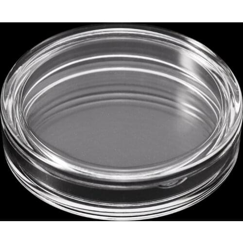 K5DC 38.6mm Clear Round Acrylic Coin Capsule Storage Box Holder Case For Silver 2 oz