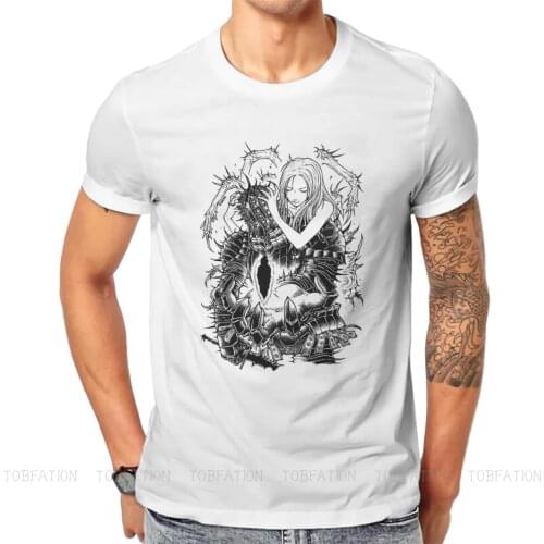 Kirk of Thorns Round Collar TShirt Dark Souls Lord Manus Darkstalker Kaathe Game Fabric Basic T Shirt Mans Tops New Design