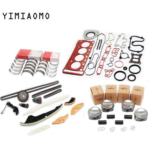 EA888 Engine Overhaul Repair Kit Modified 23MM Piston Bearing Shells Gasket Seal Timing Chain For Audi A4 A5 TT VW CC Jetta Seat