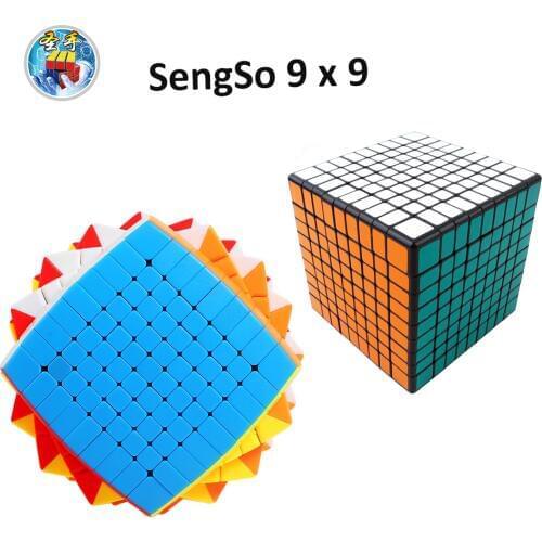 ShengShou 9x9x9 Magic Cube Stickerless rounded 9 layer SengSo 9x9 cubo Speed Stickers sticker Magico Puzzle baby kids toys