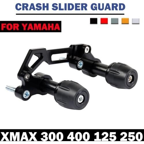 Modified XMAX Rear Protective Crash Slider Guard Rear Axle Muffler Pipe Frame Falling Sliders For Yamaha XMAX300 400 125 250