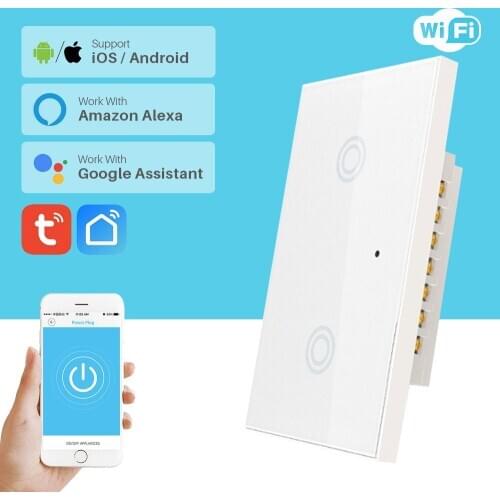 Smart Wifi Wall Light Switch Touch US APP Remote Smart Home Automation Wall Touch Switch Works With Alexa Google Home