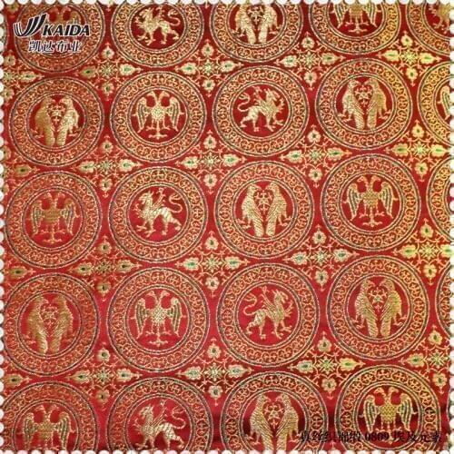 New Silk Brocade Jacquard Silk Cheongsam Beautiful Quilt Fabrics Egyptian Style Costume/100*75cm