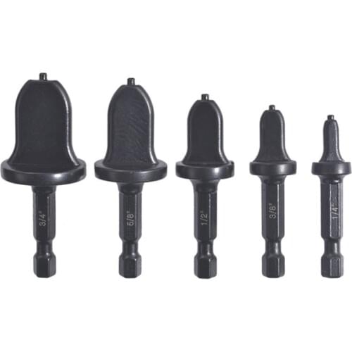 1/5pcs Air Conditioner Conditioning Tube Expander Swaging Tool Drill Bit Pipe Flaring 1/4” 3/8” 1/2” 5/8” 3/4