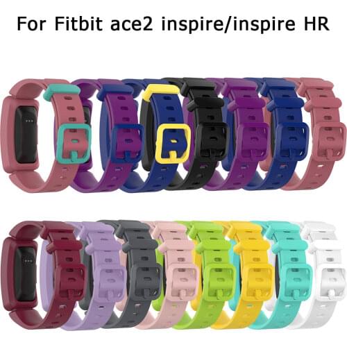 Kids Smart Watch Band For Fitbit Inspire/Inspire HR Soft Silicone Watchband Strap For Fitbit ace 2 Wrist Bracelet Replacement
