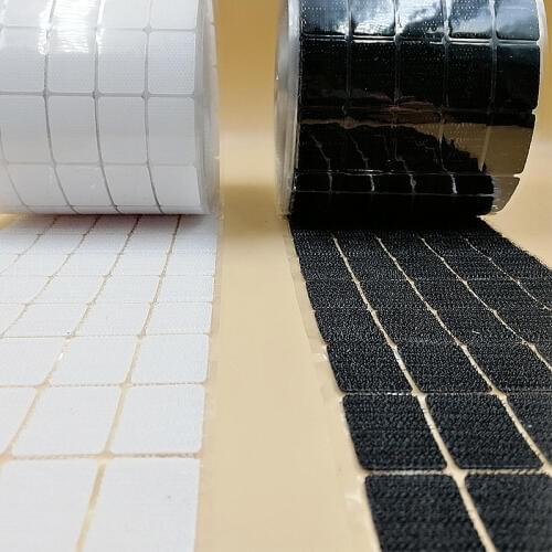 50Pairs 20*28mm Self Adhesive Fastener Tape Hook Loop Strong Glue Magic Sticker Disc White Black Coins Hook Loop Tape Home Use