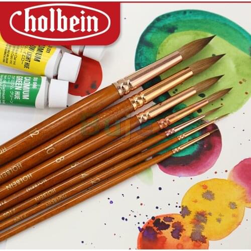 Holbein 7100Series Oil Painting Brush,High Quality Materials Round-headed Paint Brushes,Full Bristle,Professional Art Supplies