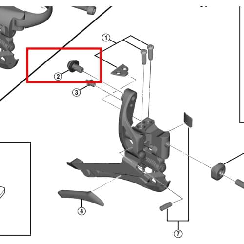 SHIMANO Y5P198020 Cable Fixing Bolt Unit For FD-5800/6800