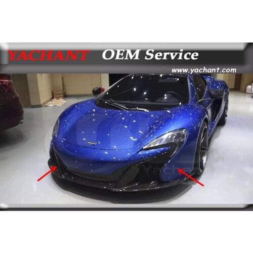 Car-Styling FRP Fiber Glass / Portion Carbon Fiber Front Bar Car Bumper Fit For 2011-2014 MP4 12-C 650S-Conversion Front Bumper