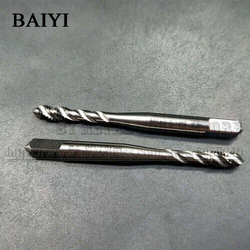 Screw Tap Machine spiral tap for aluminum M3X0.5 M4X0.7 M5X0.8 spiral tap for aluminum Spiral Flute Bottoming Plug Thread Tap