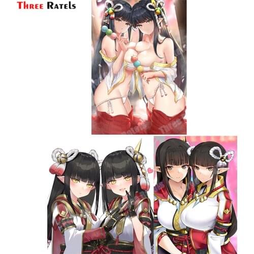 Three Ratels B444 Hinoa And Minoto Monster Hunter Stickers For Car Styling Decoration Auto Accessory Waterproof Vinyl Material