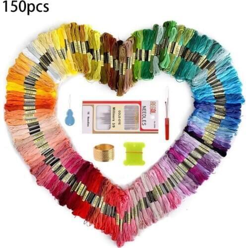 Embroidery Thread Bracelets Strings Rainbow 150 Color Embroidery for DIY Craft