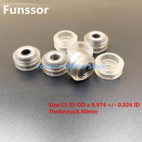 Xtreme mini wheel Polycarbonate clear For opensource linear v slot system With 5MM inner Bore Bearings