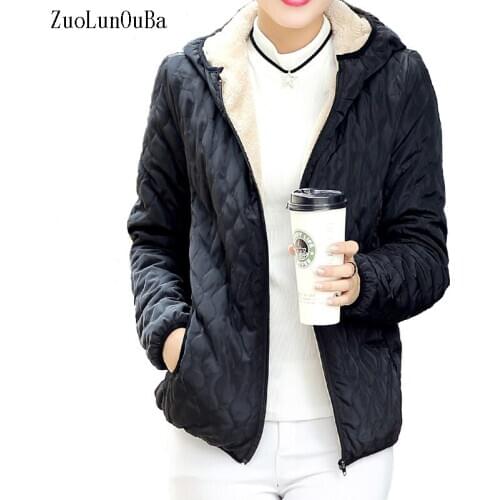 Winter Womens Fashion Coat Slim Womens Jacket Diamond Lattice Harajuku Warm Lamb Cashmere Female Commuter Cotton Clothing