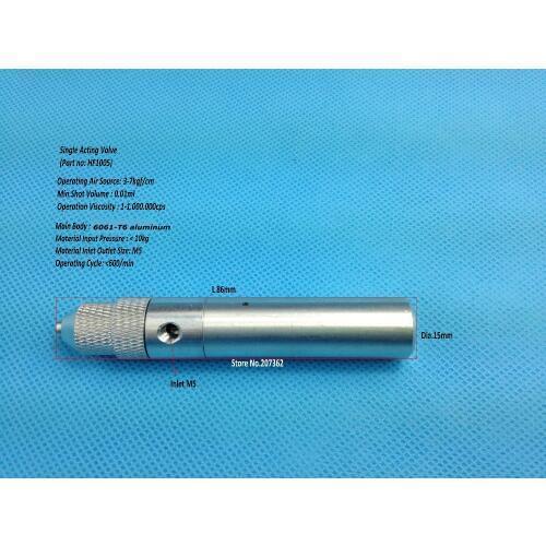 1Pc single-acting micro precision SMT solder paste,adhesive,silicone,epoxy resin Dispensing Robot Valve Nozzle L86xD15xM5