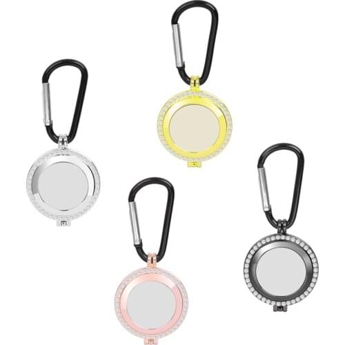 1pcs Crystal Keychain Air Tag Case For Phone Locator Tracker Bag Wallet Airtag Cover Protective Shell Metal Trinket Women Girls